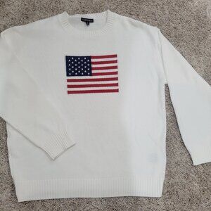 Flag Sweater - Harper & Ivy - Medium